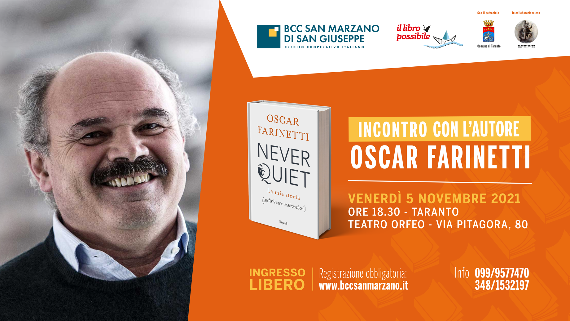 Incontro con l'autore Oscar Farinetti