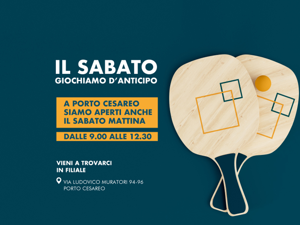 Il Sabato giochiamo d'anticipo! Siamo aperti a Porto Cesareo 