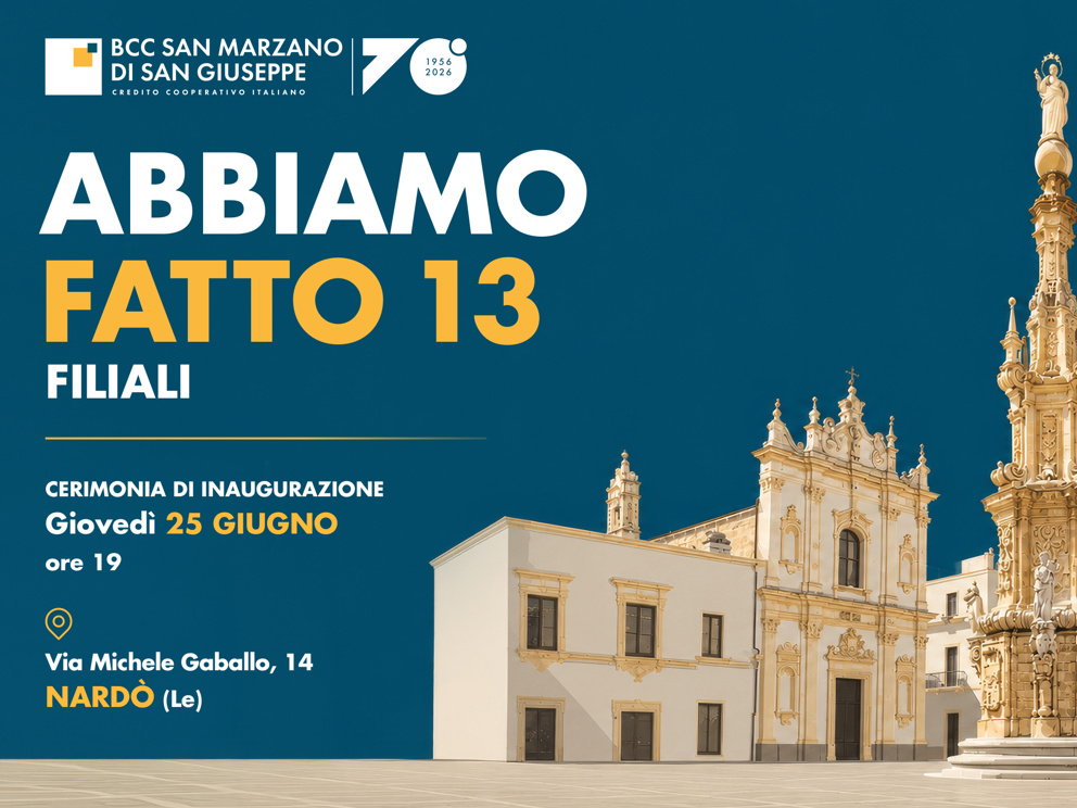 Abbiamo fatto 13..